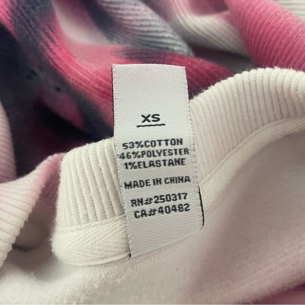Varley Pink Gray Tie Dye Side Zip Pullover Sweatshirt 37450 - Picture 8 of 8